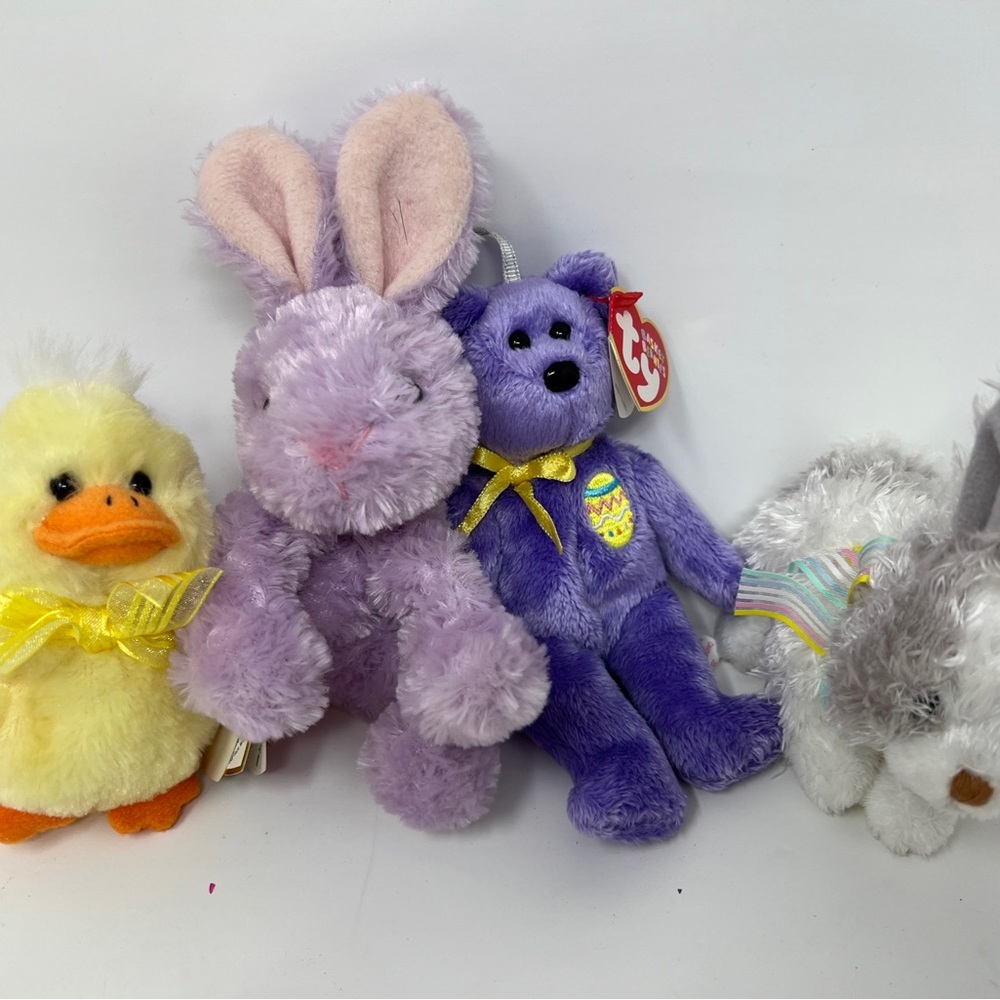 Cute Bunch of Rüss and TY beanie baby small plush toys
